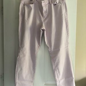 Lavender jeans from JJill. Size 16.